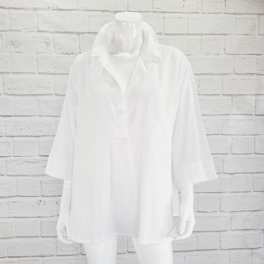 Alembika Everywhere Shirt, White Size:5 NWT! ST408W